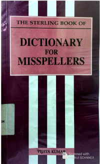 Image of THE STERLING BOOK OF DICTIONARY FOR MISSPELLERS